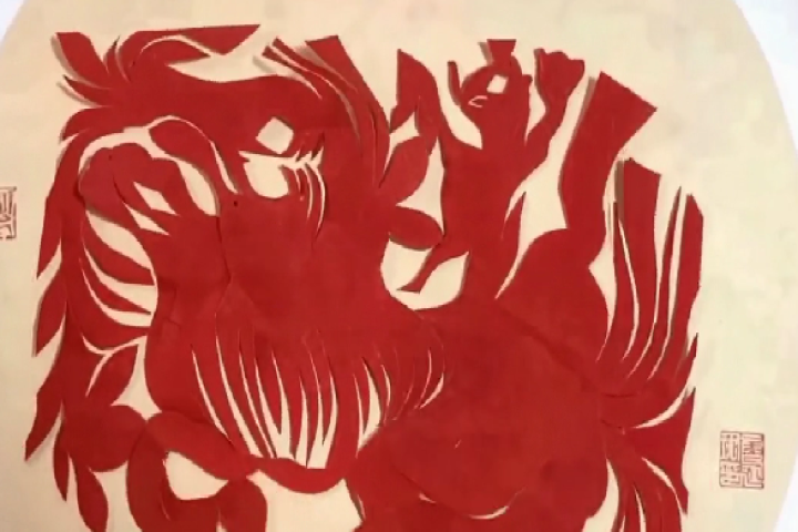 剪纸迎春 金马纳福