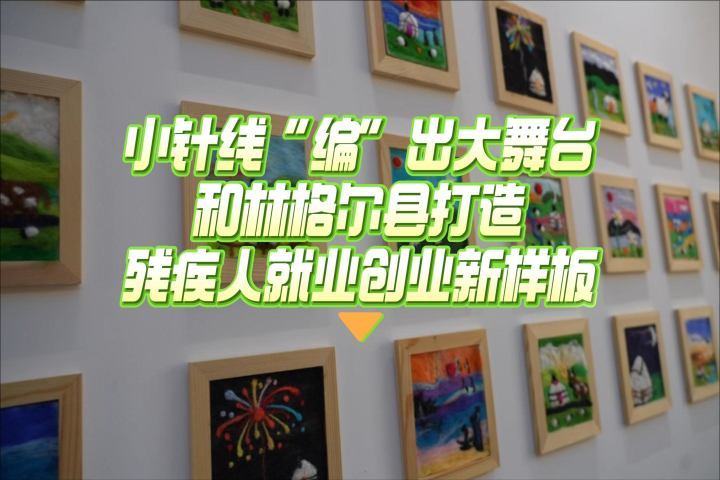小针线“编”出大舞台 和林格尔县打造残疾人就业创业新样板